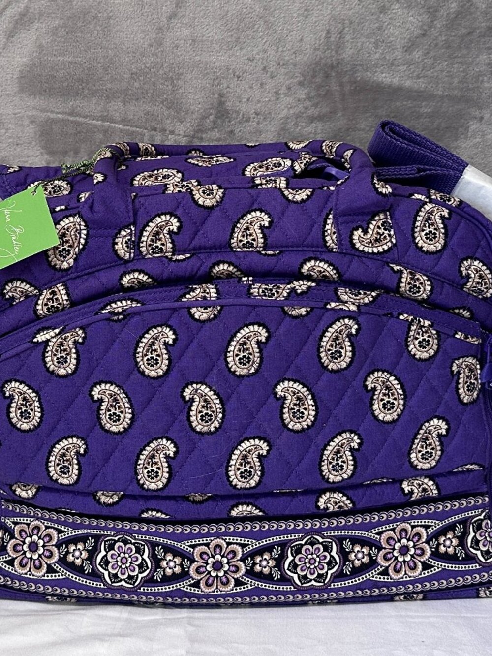 Vera Bradley Metropolitan Bag Simply Violet NWT Retired Purple Paisley